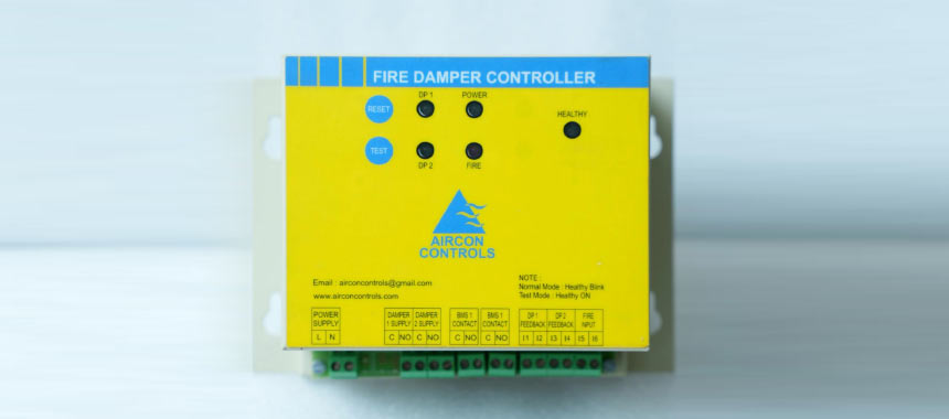 Fire Smoke Damper Control Panel Manufacturers in India | Aircon Controls 
